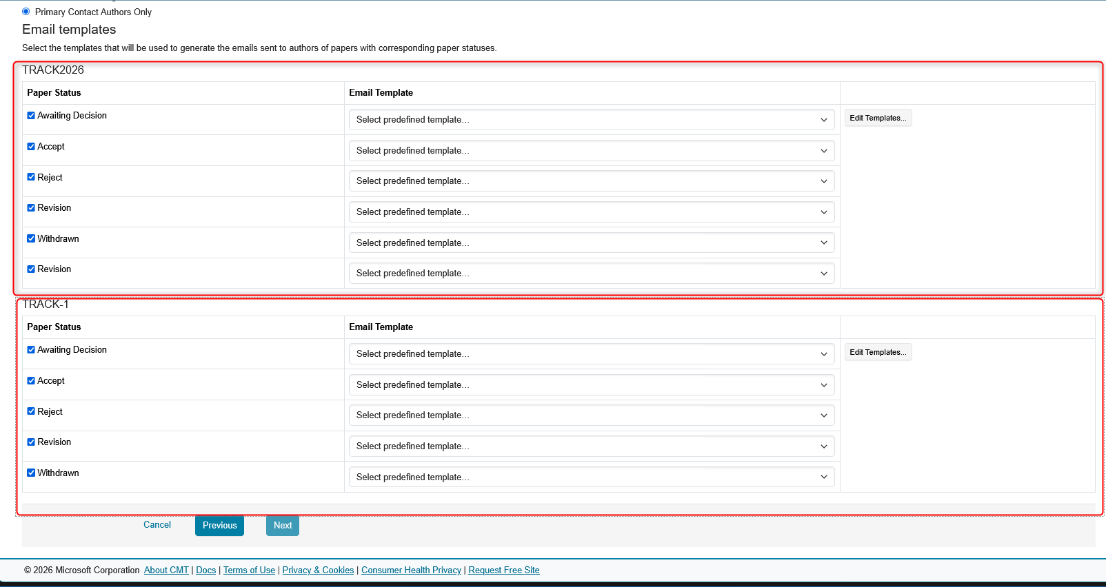 Author Notification Wizard