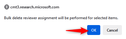 Bulk Delete Reviewer Assignments