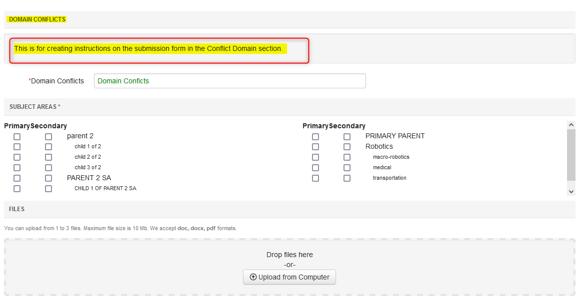 CHAIR HOW-TO: Manage Conference Details