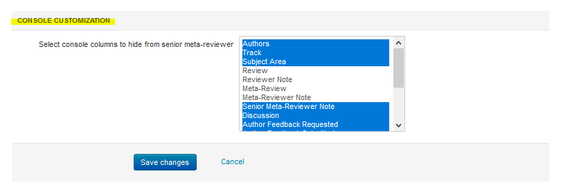 Senior Meta-Reviewer Console