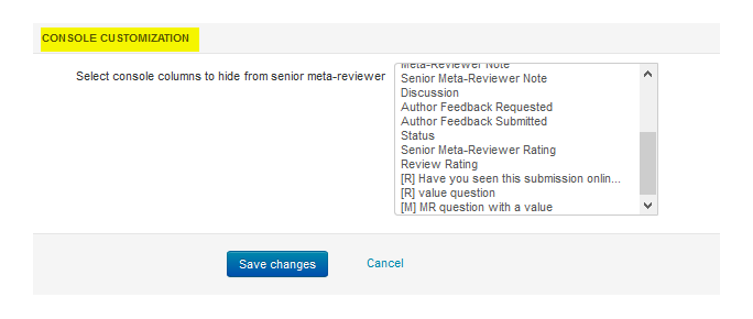 Senior Meta-Reviewer Console