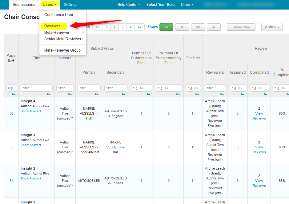 CHAIR HOW-TO: Email Reviewers  Microsoft Conference Management Toolkit  Documentation