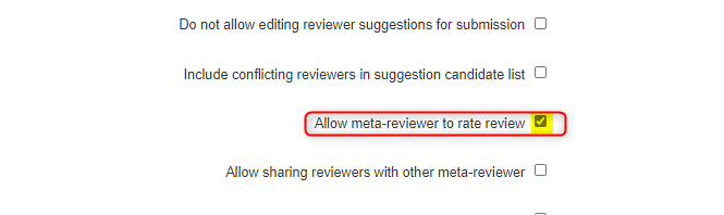 Enable Meta-Review Submission