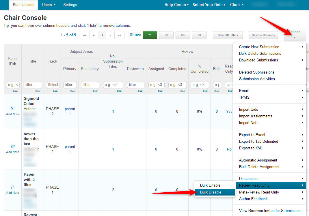 CHAIR HOW-TO: Manage Tracks  Microsoft Conference Management