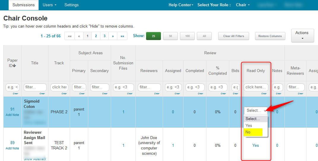 Enable Review Submission