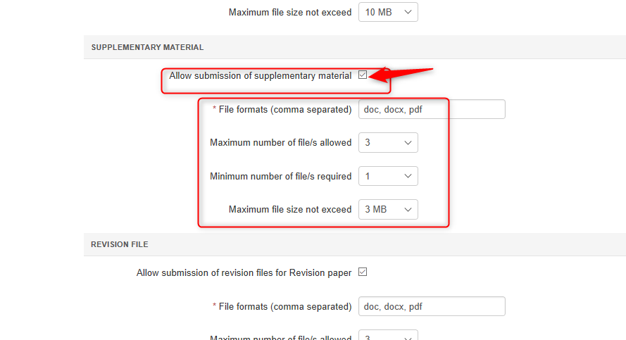 Enable Submissions