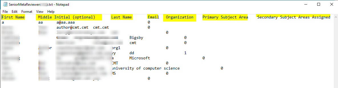 Export Senior Meta-Reviewers