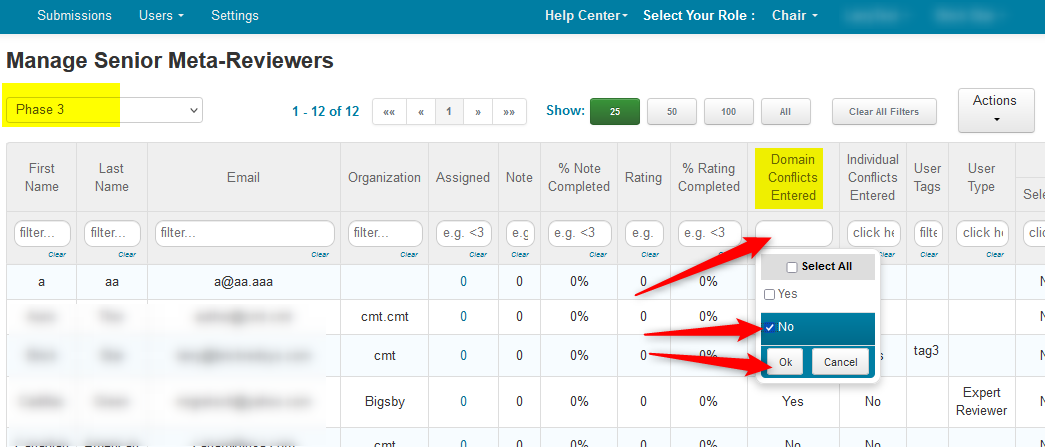 Export Senior Meta-Reviewers