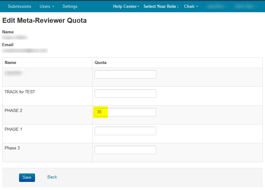 Import Meta-Reviewer Quotas