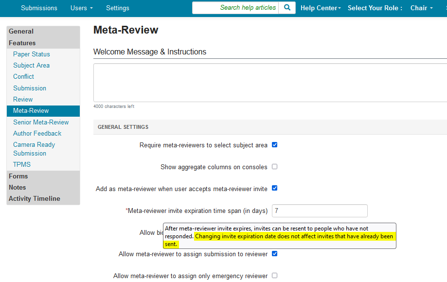 Invite Meta-Reviewers