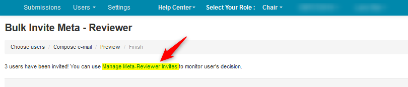 Invite Meta-Reviewers