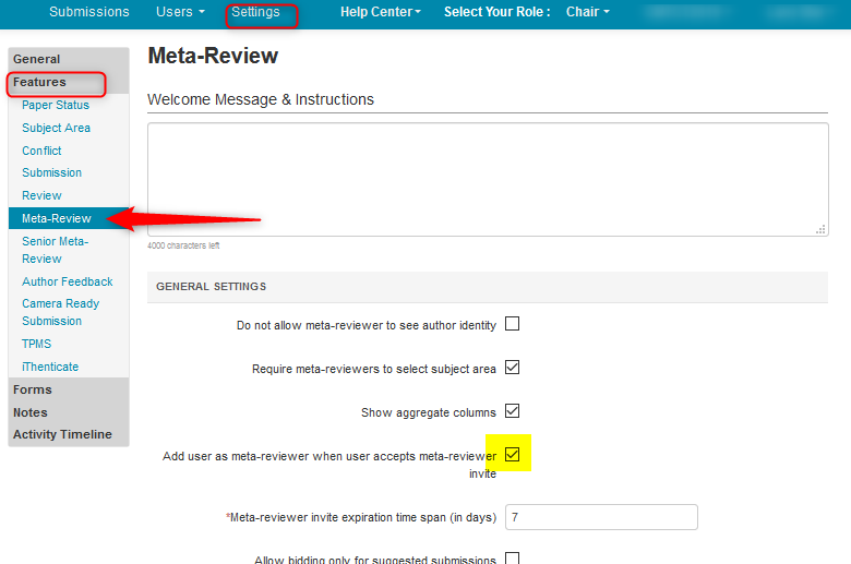 Invite Meta-Reviewers