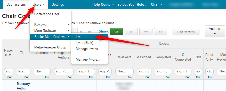 Invite Senior Meta-Reviewers