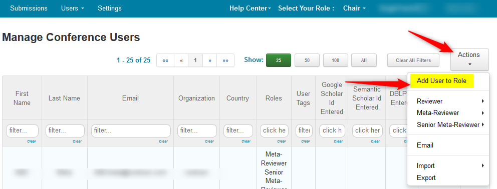 CHAIR HOW-TO: Manage Tracks  Microsoft Conference Management