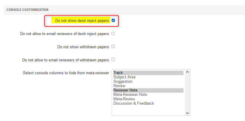 Manage Meta-Reviewer Bidding