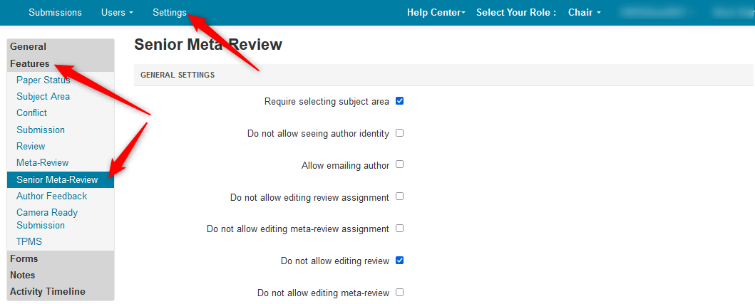 Manage Senior Meta-Reviewer Bidding