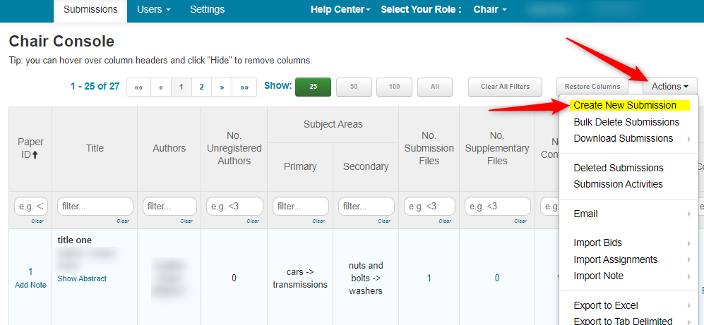 CHAIR HOW-TO: Manage Tracks  Microsoft Conference Management