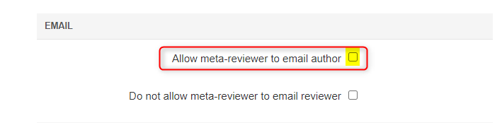 Meta-Review Settings