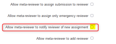 Meta-Review Settings