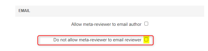 Meta-Review Settings