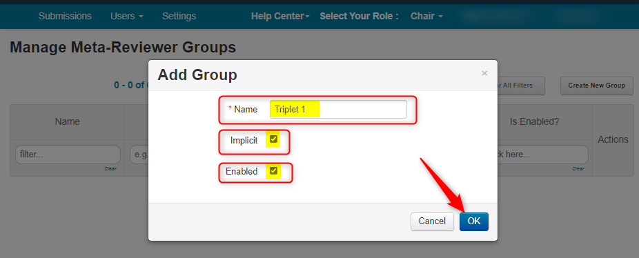 Meta-Reviewer Groups