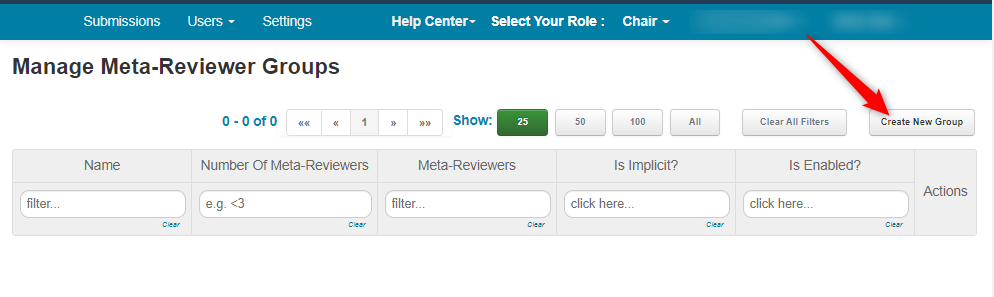 Meta-Reviewer Groups