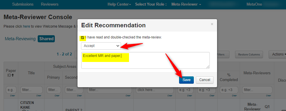 Meta-Reviewer Groups