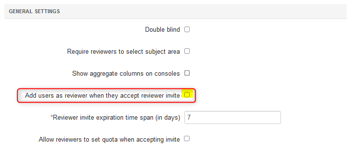 Review Settings