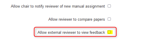 Review Settings