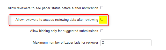 Review Settings