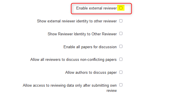 Review Settings