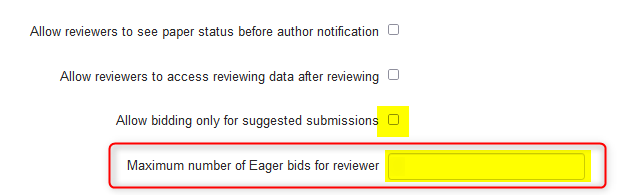 Review Settings