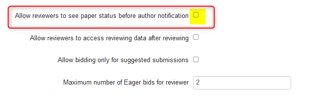 Review Settings