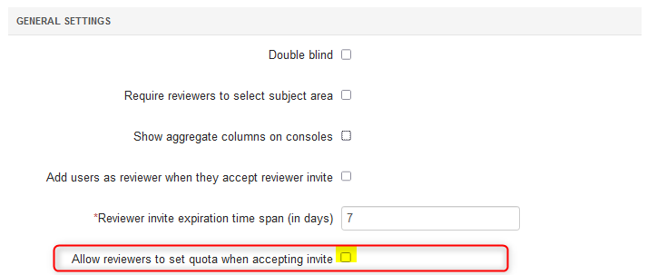 Review Settings