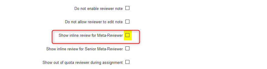 Review Settings