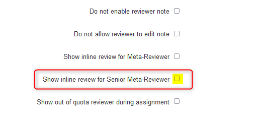 Review Settings