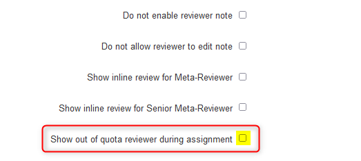 Review Settings