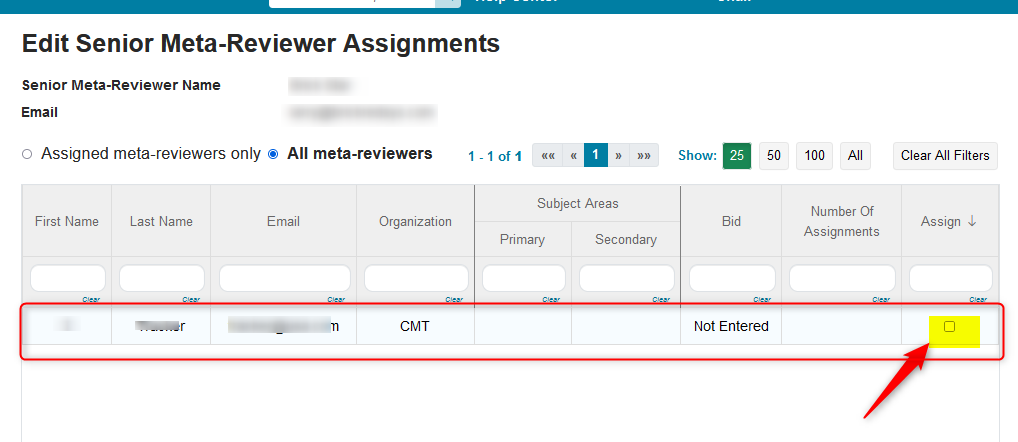 Senior Meta-Review Settings