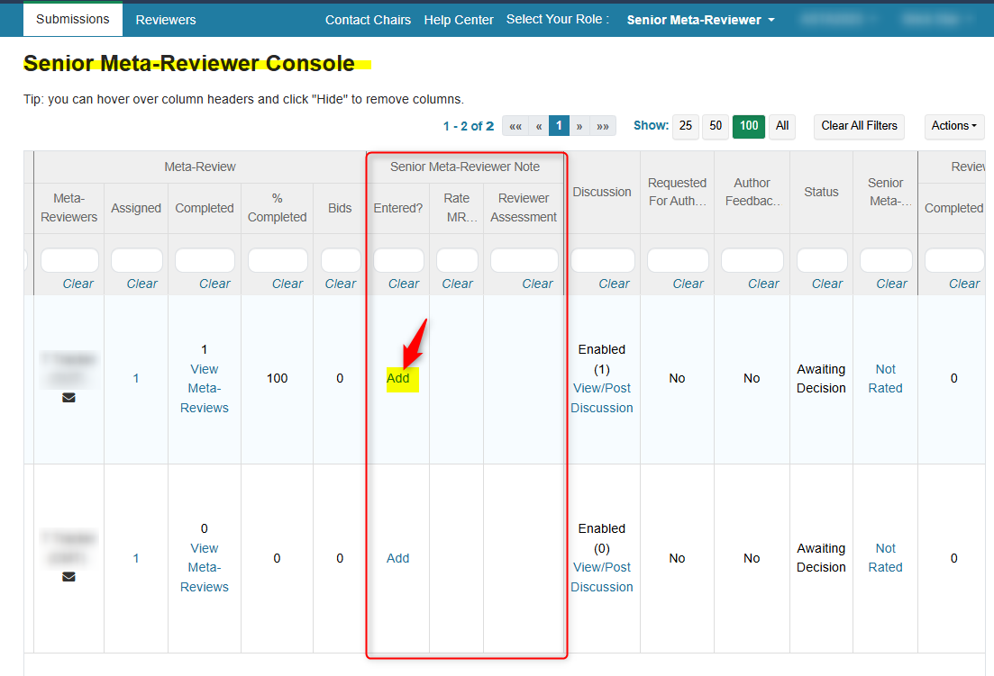 Senior Meta-Reviewer Note