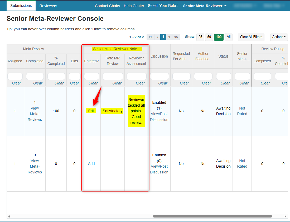 Senior Meta-Reviewer Note