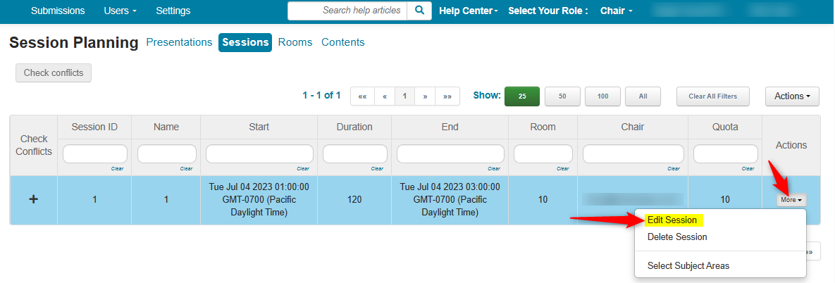 CHAIR HOW-TO: Manage Tracks  Microsoft Conference Management Toolkit  Documentation