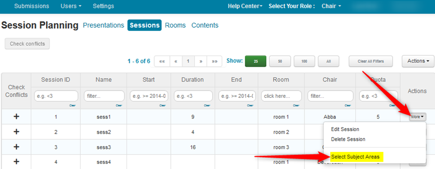 CHAIR HOW-TO: Manage Tracks  Microsoft Conference Management Toolkit  Documentation