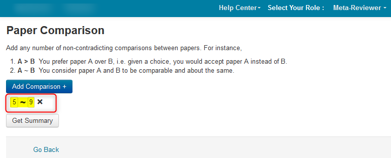 Meta-Review Compare Papers