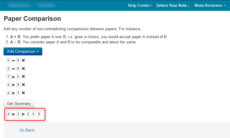 Meta-Review Compare Papers