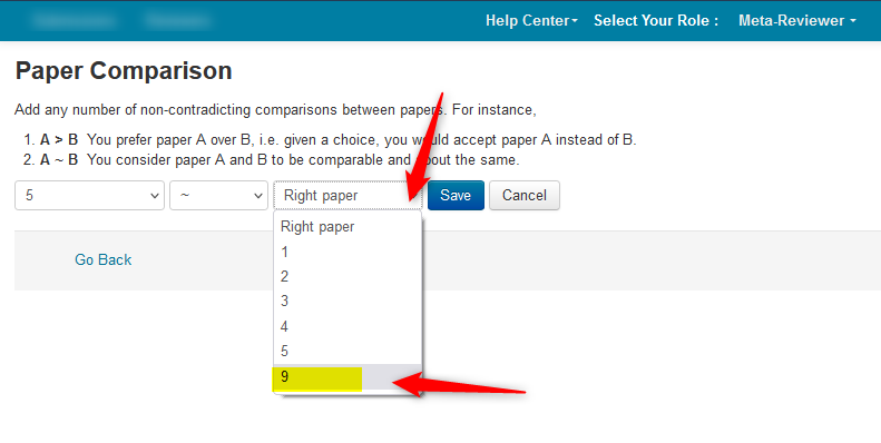 Meta-Review Compare Papers