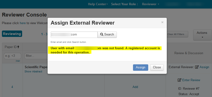 Add External Reviewer