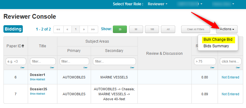 Reviewer Bidding