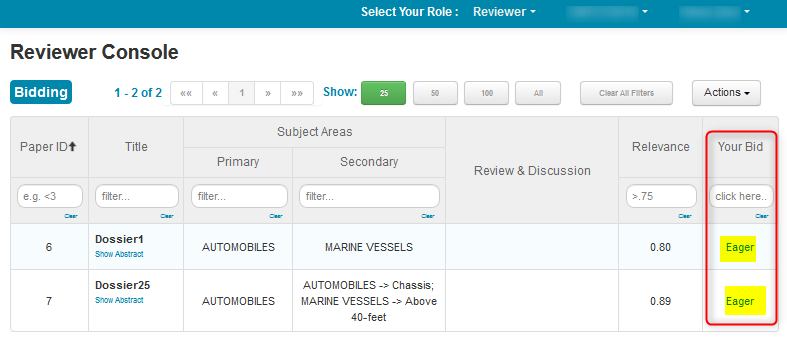 Reviewer Bidding