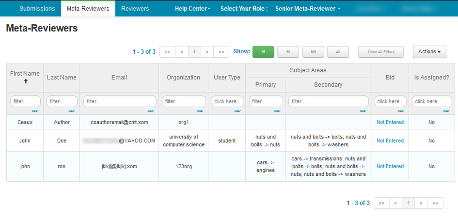 Bid for Meta-Reviewers